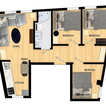 Family Friendly 3Br - Fast Wi-Fi - Behind Bryggen Apartment เบอร์เกน ภายนอก รูปภาพ